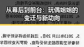 从幕后到前台：玩偶姐姐的变迁与新动向